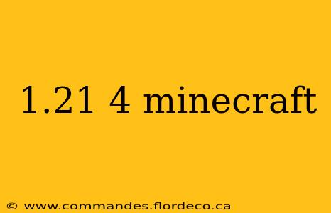 1.21 4 minecraft
