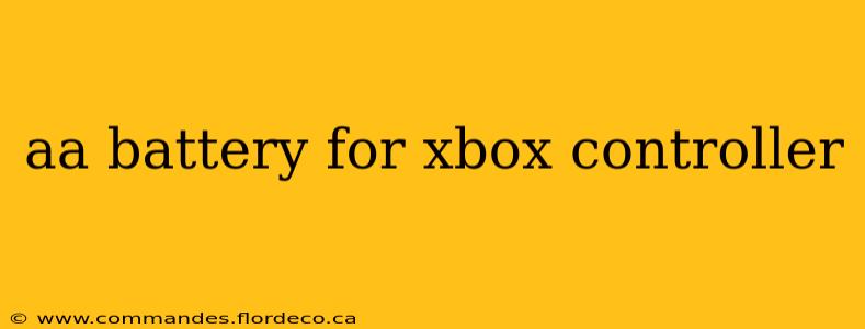aa battery for xbox controller