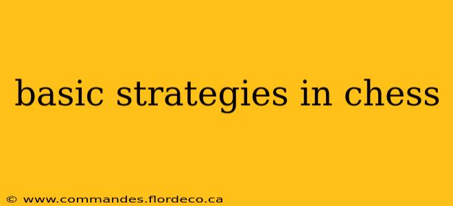basic strategies in chess