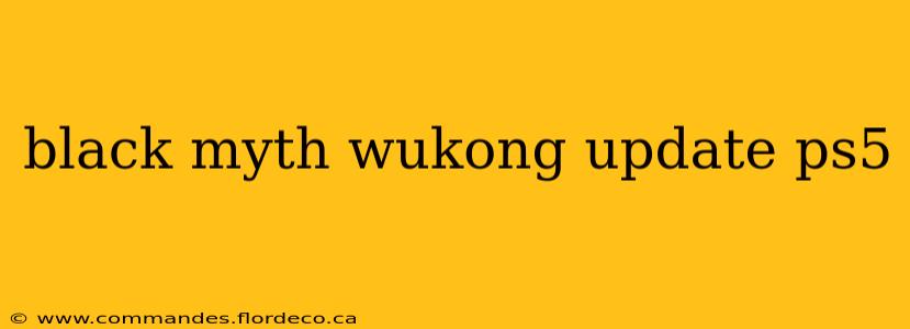 black myth wukong update ps5