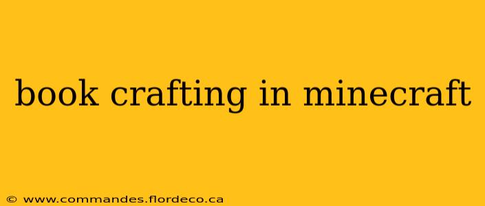 book crafting in minecraft