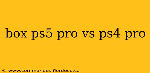 box ps5 pro vs ps4 pro