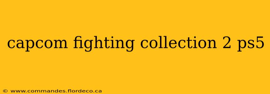 capcom fighting collection 2 ps5
