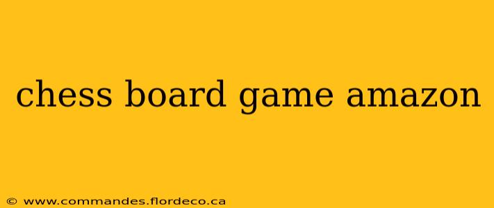 chess board game amazon