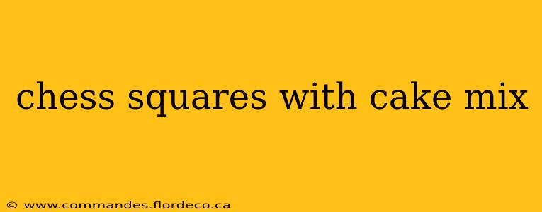 chess squares with cake mix