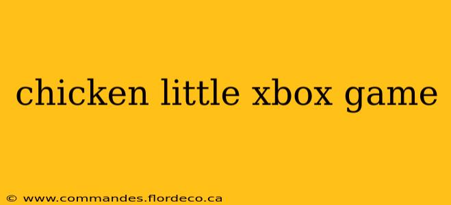 chicken little xbox game