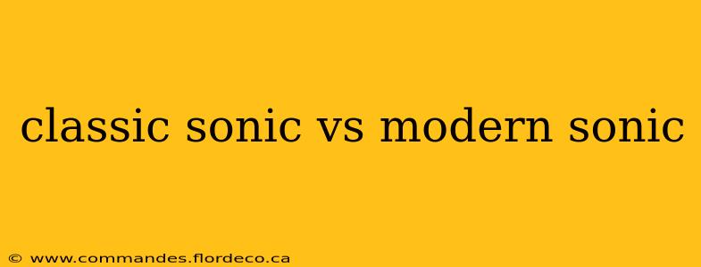 classic sonic vs modern sonic