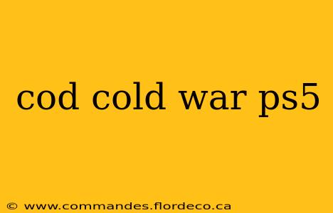 cod cold war ps5