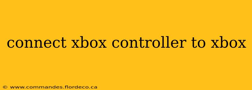 connect xbox controller to xbox