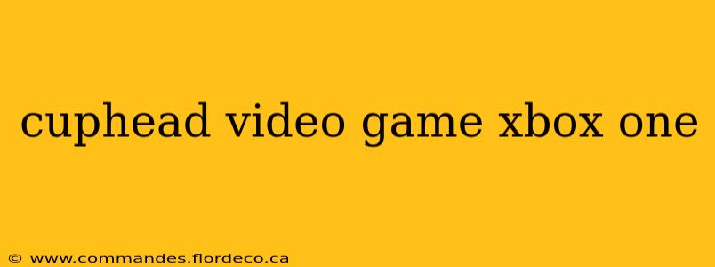 cuphead video game xbox one