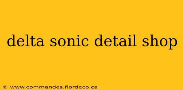 delta sonic detail shop