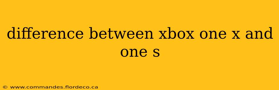 difference between xbox one x and one s