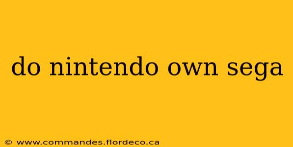 do nintendo own sega
