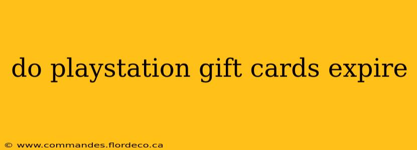 do playstation gift cards expire