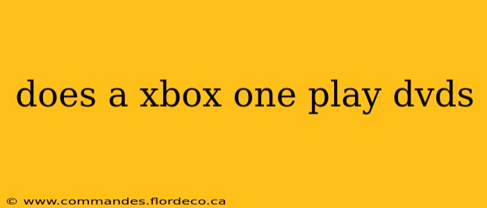 does a xbox one play dvds