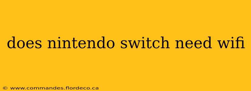 does nintendo switch need wifi