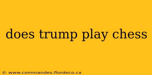does trump play chess
