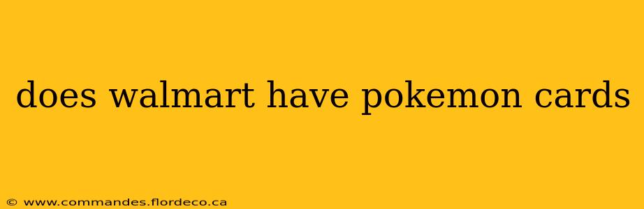 does walmart have pokemon cards