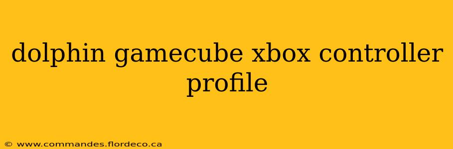 dolphin gamecube xbox controller profile