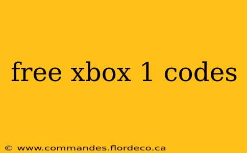 free xbox 1 codes