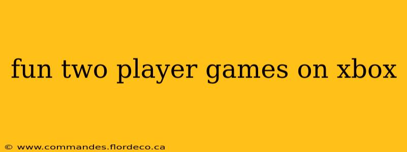 fun two player games on xbox