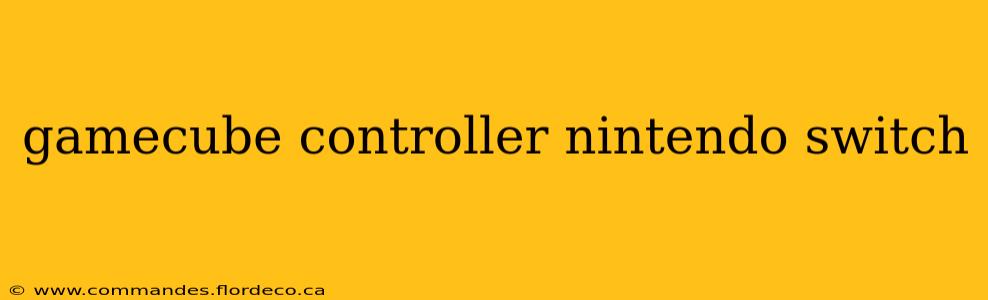 gamecube controller nintendo switch