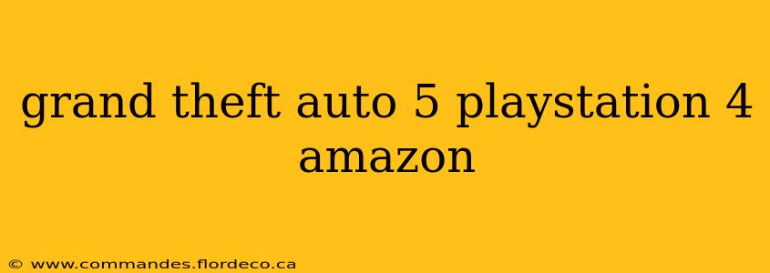 grand theft auto 5 playstation 4 amazon