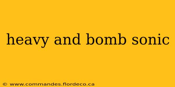 heavy and bomb sonic