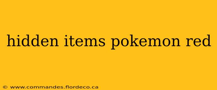 hidden items pokemon red