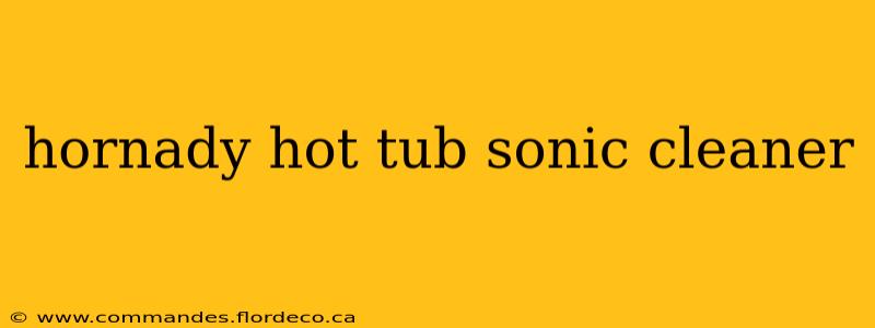 hornady hot tub sonic cleaner