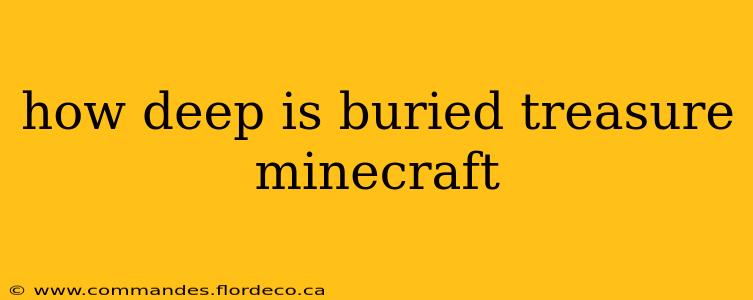 how deep is buried treasure minecraft
