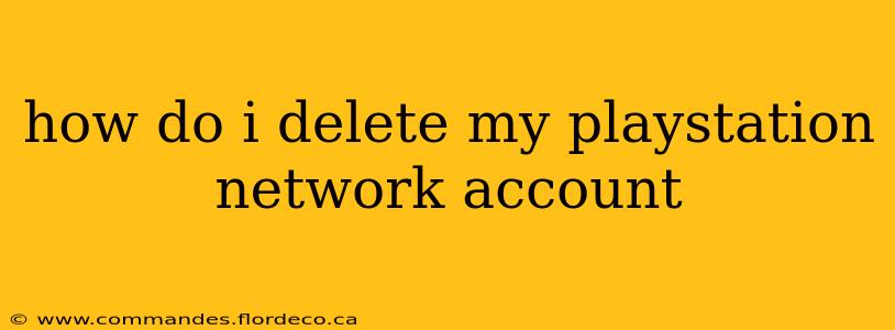how do i delete my playstation network account