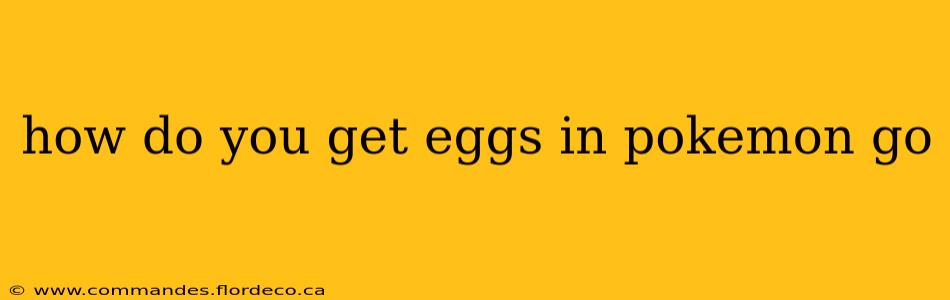 how do you get eggs in pokemon go