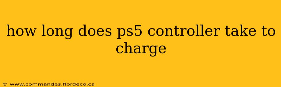 how long does ps5 controller take to charge