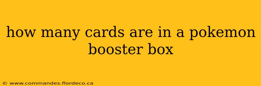 how many cards are in a pokemon booster box