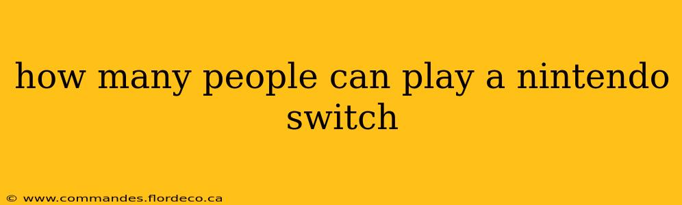 how many people can play a nintendo switch