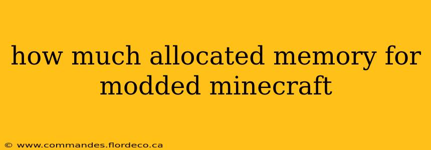 how much allocated memory for modded minecraft