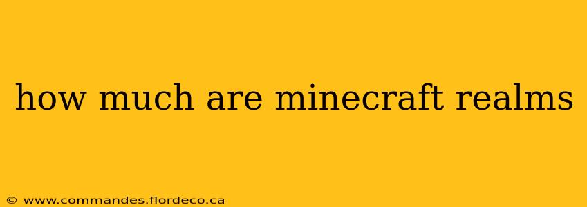 how much are minecraft realms