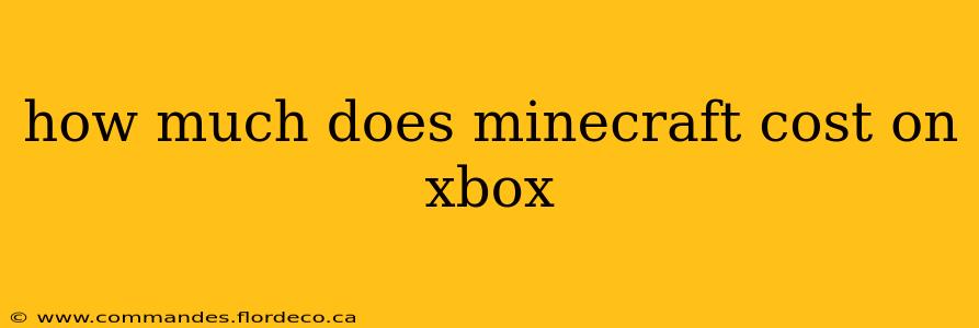 how much does minecraft cost on xbox