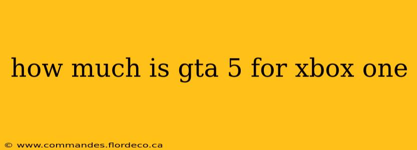 how much is gta 5 for xbox one