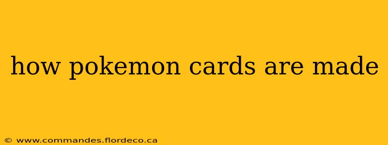 how pokemon cards are made