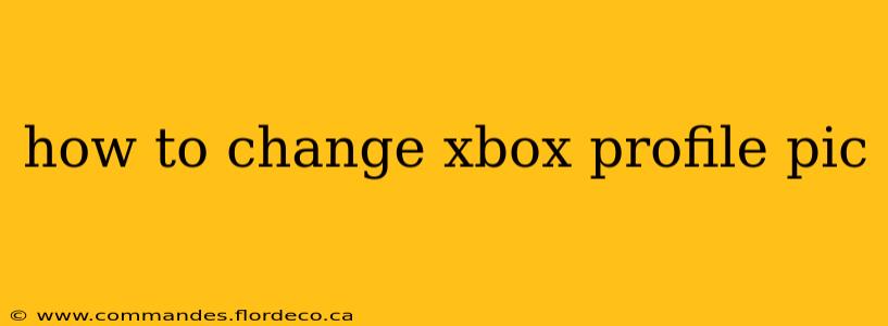 how to change xbox profile pic