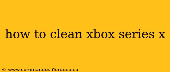 how to clean xbox series x