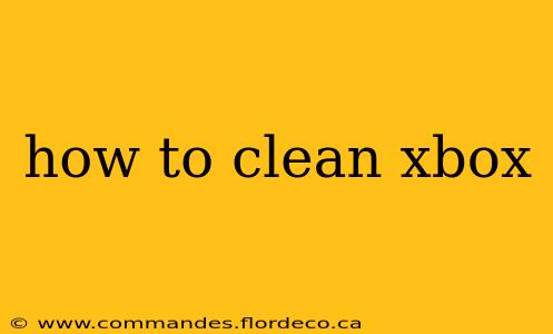 how to clean xbox