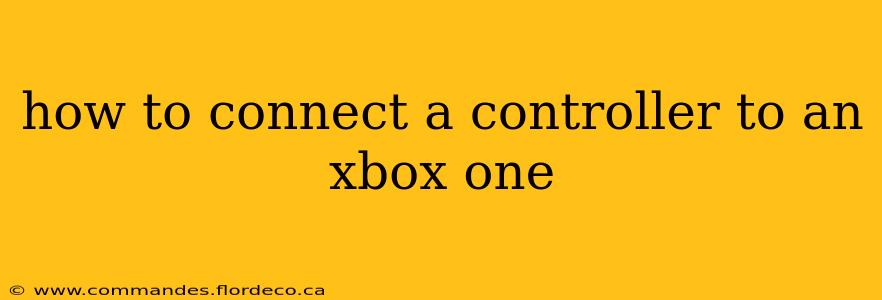 how to connect a controller to an xbox one
