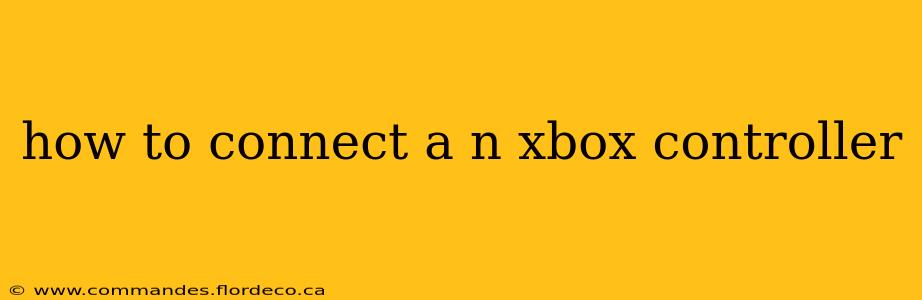how to connect a n xbox controller