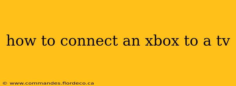 how to connect an xbox to a tv