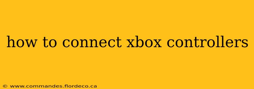 how to connect xbox controllers
