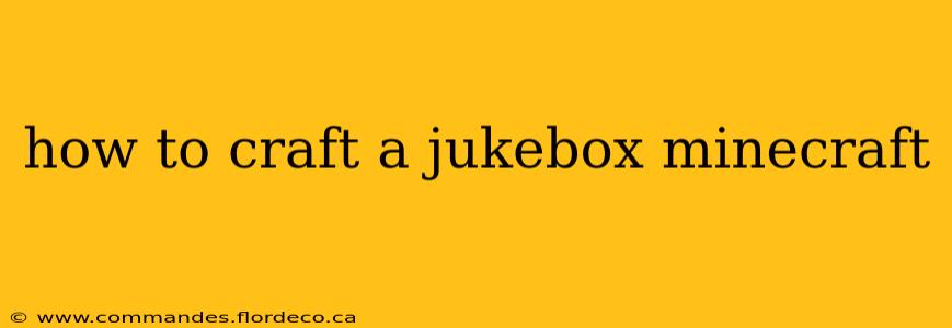 how to craft a jukebox minecraft
