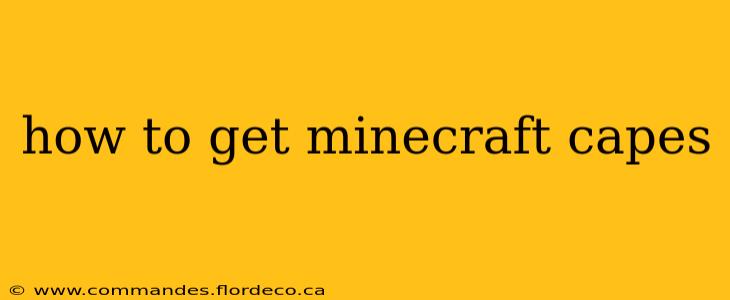 how to get minecraft capes